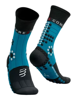 Skarpetki sportowe męskie - COMPRESSPORT Skarpetki biegowe zimowe PRORACING SOCKS WINTER TRAIL mosaic blue - grafika 1