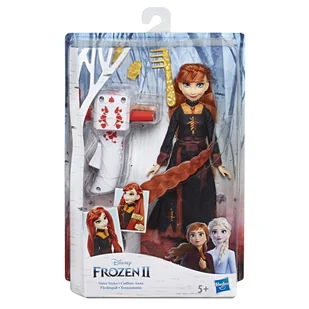 Hasbro Kraina Lodu Frozen II Anna z lokówką RMN-1911868 - Lalki dla dziewczynek - miniaturka - grafika 7