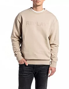 Replay Bluza męska M6266, 803 Light Taupe, S - Bluzy męskie - miniaturka - grafika 1