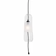 Lampy sufitowe - Zwieszana lampa do salonu Mauri P0588 Maxlight przezroczysty czarny - miniaturka - grafika 1