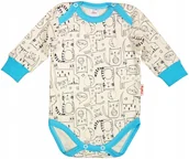 Body dla niemowląt - Body długi rękaw 2 napy 100% Bawełna r 74 KLEKLE - miniaturka - grafika 1