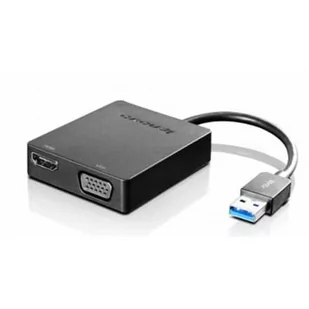 Lenovo adapter uniwersalny USB 3.0-VGA/HDMI (4X90H20061) - Adaptery i przejściówki - miniaturka - grafika 3