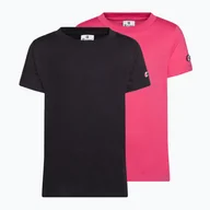 Koszulki i topy damskie - Koszulka dziecięca Champion Legacy 2Pack dark pink - miniaturka - grafika 1