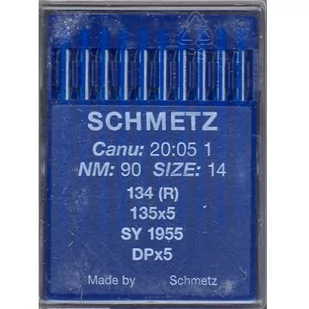 Igły Schmetz DPx5 / 135x5 rozmiar 90 - 10 szt. - Akcesoria i części do maszyn do szycia - miniaturka - grafika 1