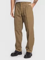 Spodnie męskie - Woodbird Spodnie materiałowe Ben Worker 2246-201 Brązowy Loose Fit - miniaturka - grafika 1
