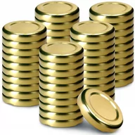 Pojemniki kuchenne - Metalowe wieczka Tranas 33mm złote, 50 szt. - miniaturka - grafika 1