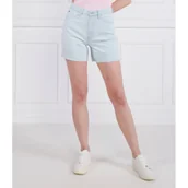 Spodenki damskie - Tommy Hilfiger Szorty DNM STRAIGHT SHORT HW KIRA | Regular Fit - miniaturka - grafika 1