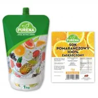 Soki i napoje niegazowane - Purena Koncentrat soku pomarańczowego 100% na 5l 1 kg - miniaturka - grafika 1