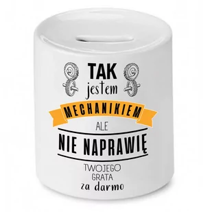 SKARBONKA DLA MECHANIKA JESTEM MECHANIKIEM PREZENT z Nadrukiem ze Zdjęciem - Skarbonki - miniaturka - grafika 1