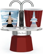 Zaparzacze i kawiarki - Bialetti Komplet Mini Express "R" 2 Tz Magrite + 2 Bicch - miniaturka - grafika 1