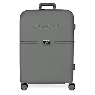 Pepe Jeans Accent Walizka Średniej walizki 48x70x28 cms Twarde mocowanie ABS Wbudowany 79l 4,32 kg 4 Koła Podwójne, czarny, Maleta mediana, średnia walizka - Walizki - miniaturka - grafika 1