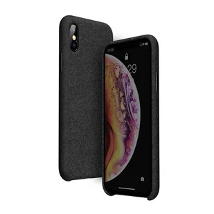 Baseus Original super fiber | Etui ochronne pokrowiec case do iPhone XS Max 6.5'' | Czarny WIAPIPH65-YP01 - Etui i futerały do telefonów - miniaturka - grafika 1
