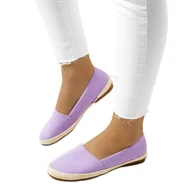Espadryle damskie - Fioletowe espadryle damskie Lyndsey - Inna marka - miniaturka - grafika 1