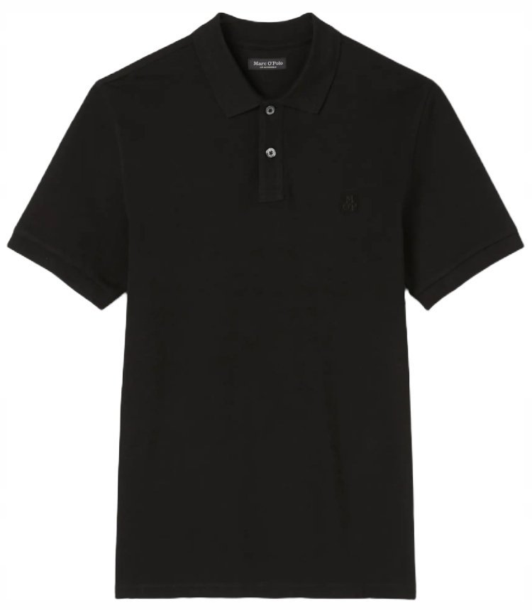 MARC O'POLO CZARNA KLASYCZNA KOSZULKA POLO Z KRÓTKIM RĘKAWEM M JQA