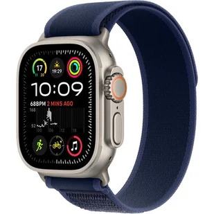 Apple Watch Ultra 2 GPS + Cellular 49mm Tytan naturalny opaska Trail M/L Niebieska - Smartwatch - miniaturka - grafika 1