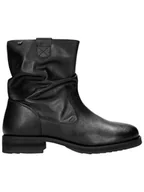 Botki damskie - Wojas Skórzane botki w kolorze czarnym - miniaturka - grafika 1