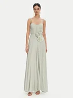 Sukienki - Elisabetta Franchi Sukienka wieczorowa AB-R22-52E2 Zielony Regular Fit - miniaturka - grafika 1