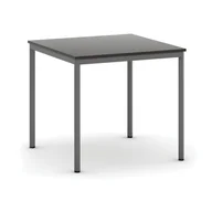 Stoły - B2B Partner Stół do jadalni 800 x 800 mm, blat wenge, nogi ciemnoszare - miniaturka - grafika 1