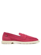 Półbuty damskie - Tommy Hilfiger Loafersy FW0FW08679 Różowy - miniaturka - grafika 1
