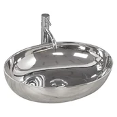 Umywalki - Rea Carola Slim Silver 511x398x135 REA-U5400 - miniaturka - grafika 1