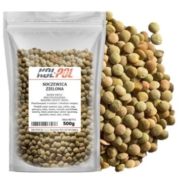 Soczewica Zielona 500g Naturalna bogata w białko Kol-Pol