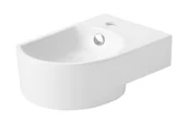Umywalki - UpTrend Devo Umywalka narożna 40,5x27 cm biały połysk STR4295 - miniaturka - grafika 1