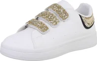 Trampki damskie - Trampki damskie Zapinane na rzepy Buty sportowe Wygodne buty rekreacyjne Milen White Rozmiar 39 - miniaturka - grafika 1