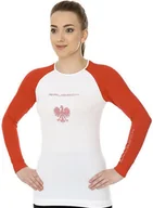 Koszulki i topy damskie - Brubeck Koszulka damska 3D Husar PRO biao-czerwona r.XL (LS13200) - miniaturka - grafika 1