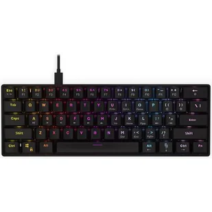 Krux Qara 60% - Outemu Red - czarny - Klawiatury - miniaturka - grafika 1