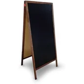 Systemy ekspozycyjne i znaki informacyjne - Potykacz kredowy MemoBe 60x120cm rama drewniana - miniaturka - grafika 1