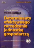 Zarządzanie - Determinanty efektywnego zarządzania jednostką gospodarczą - miniaturka - grafika 1