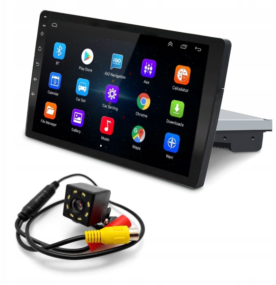 GoMedia Radio 1DIN 9'' Android GPS Kamera 2/32 GB BT WIFI