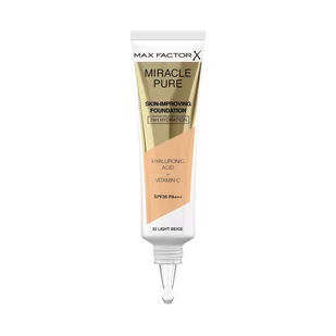 Max Factor Miracle Pure Skin-Improving Foundation SPF30 podkład 30 ml dla kobiet 32 Light Beige - Podkłady do twarzy - miniaturka - grafika 1