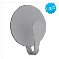 Lampy ścienne - Nave Kinkiet LAMPA ścienna STAN 1176259 metalowa OPRAWA minimalistyczna LED 6W okrągła srebrna 1176259 - miniaturka - grafika 1