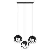 Lampy sufitowe - Czarna stalowa lampa wisząca nad stół w stylu loft - 7X A190 Xebik - miniaturka - grafika 1