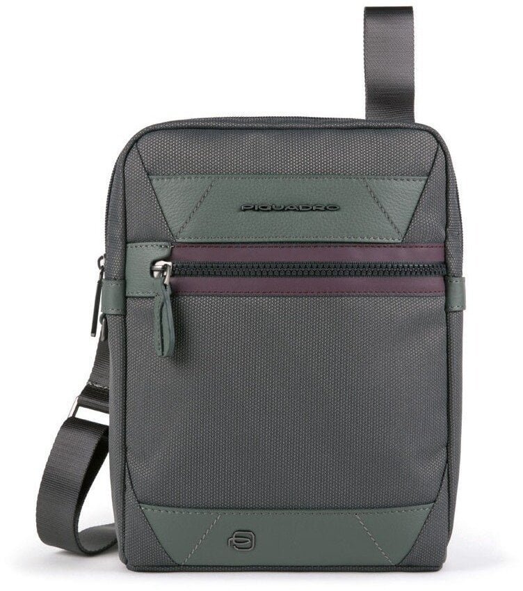 Piquadro Piquadro, Trakai, Shoulder Bag, Crossbody Bag, Green, 16 x 22 x 4 cm, For Men For Men