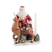 Ozdoby bożonarodzeniowe - Figura-świecznik św. Mikołaj z jeleniem Christmas Toys Memory Villeroy & Boch - miniaturka - grafika 1