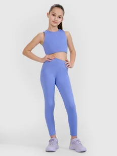 4F Legginsy sportowe z wysokim stanem dziewczęce 4F JUNIOR x Anna Lewandowska - niebieskie 158/164 (12-14 lat) - Spodnie i spodenki dla dziewczynek 4F Legginsy sportowe z wysokim stanem dziewczęce 4F JUNIOR x Anna Lewandowska - niebieskie 158/164 (12-14 lat) - Spodnie i spodenki dla dziewczynek - miniaturka - grafika 1