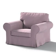 Pokrowce na meble - Dekoria Pokrowiec na fotel Ektorp zgaszony róż 103 x 82 x 73 cm Velvet 612-704-14 - miniaturka - grafika 1