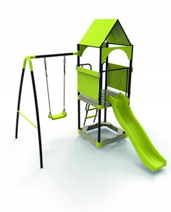 Metalowy Plac Zabaw Dla Dzieci Kajtek Jasnozielony - Place zabaw - miniaturka - grafika 1