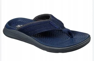 SKECHERS MĘSKIE KLAPKI JAPONKI GRANATOWE 40 ŻTP - Klapki i japonki męskie - miniaturka - grafika 1