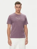 Koszulki męskie - Pepe Jeans T-Shirt Eggo N PM508208 Fioletowy Regular Fit - miniaturka - grafika 1