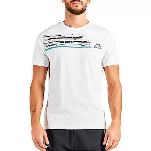 Kappa Męski t-shirt Godot, biały, S - Koszulki męskie - miniaturka - grafika 1