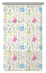 AG Design Disney Princess księżniczki pokój dziecięcy firanka/zasłona, tkanina, wielokolorowa, 140 cm x 245 cm - Firany i zasłony dla dzieci - miniaturka - grafika 1