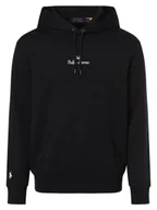 Swetry męskie - Polo Ralph Lauren Męski sweter z kapturem Mężczyźni Bawełna niebieski jednolity, S - miniaturka - grafika 1