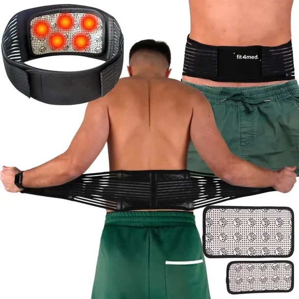 Pas Magnetyczny Na Kręgosłup Lędźwiowy Rozgrzewa Z Magnesami Gorset Xl/xxl