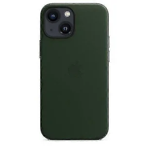 Skórzane etui na telefon iphone 13 Mini Skórzane etui z Magsafe Sequoia zielony - Etui i futerały do telefonów - miniaturka - grafika 1