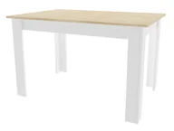 Stoły - Stół skandynawski NP 120x80 dąb sonoma + biały - miniaturka - grafika 1