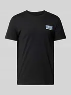 Koszulki męskie - T-shirt o kroju regular fit z dużym napisem z logo - miniaturka - grafika 1