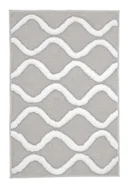 Dywaniki łazienkowe - Kleine Wolke Piana Dywanik łazienkowy Oyster Szary 55x 65 cm - miniaturka - grafika 1